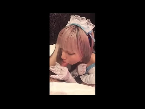 ❤️ יפני איידול [מאיוקה], תחפושת עוזרת צרפתית, חלק 1, מציצה וטלטלה עם קרם ❤❌ פאקינג אצלנו ️❤